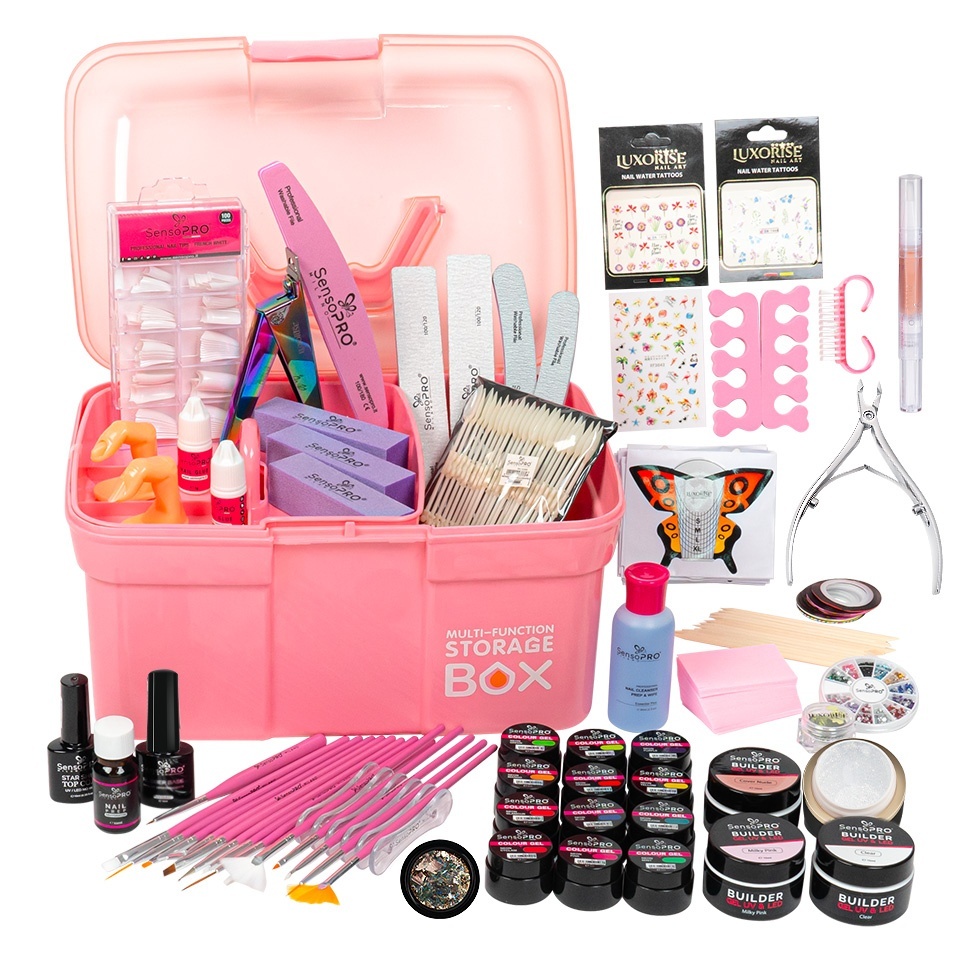 Kit Unghii Gel Kitunghii + 12 Geluri UV Cadou