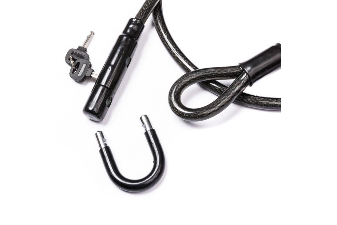 Antifurt Bicicletă PEGAS Bucla 1500mm Negru - Siguranță Garantată - imagine 3