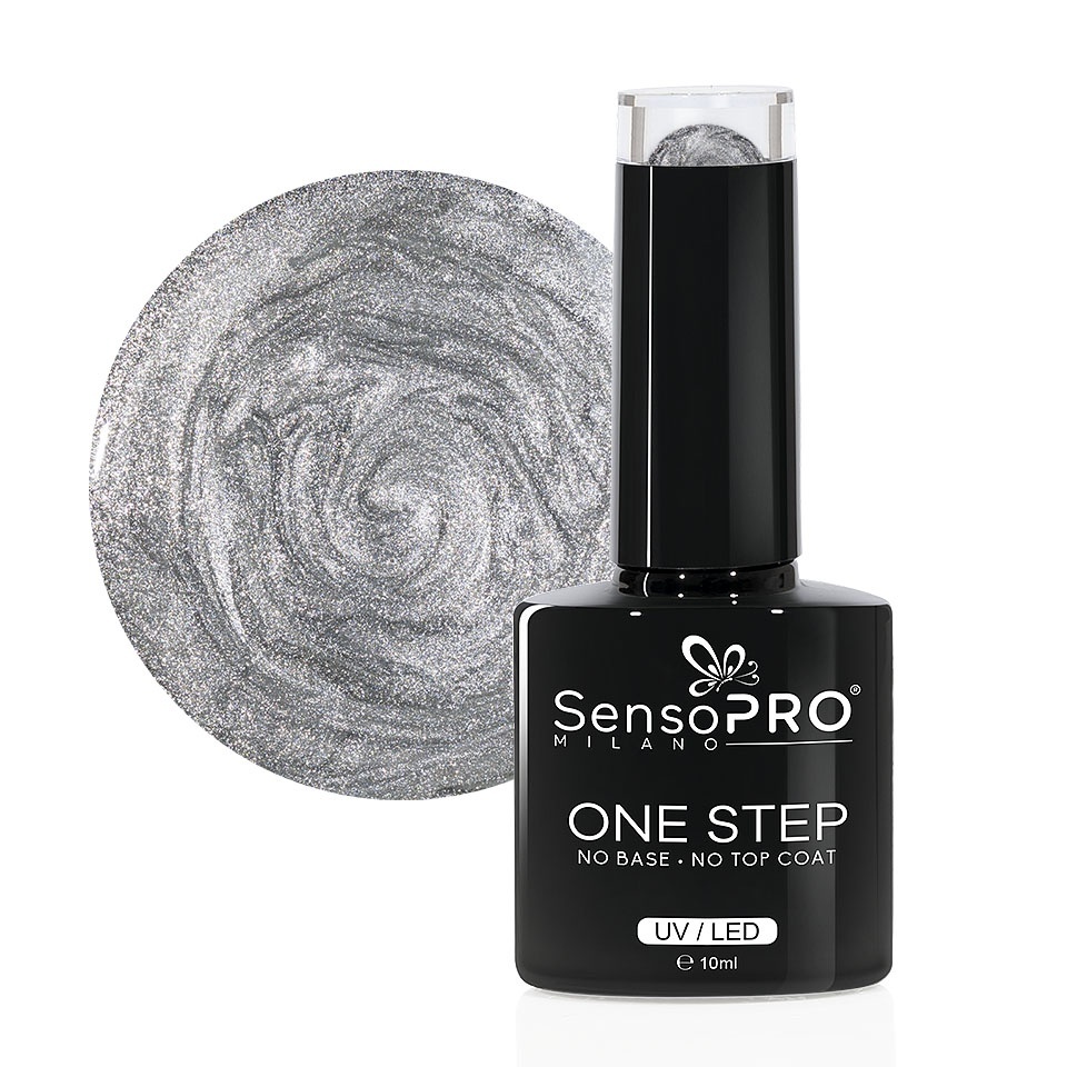 Oja Semipermanenta SensoPRO One Step Shine Steel 10ml