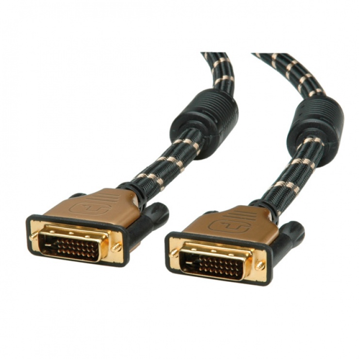 Cablu DVI-D Dual Link Gold 2m Roline