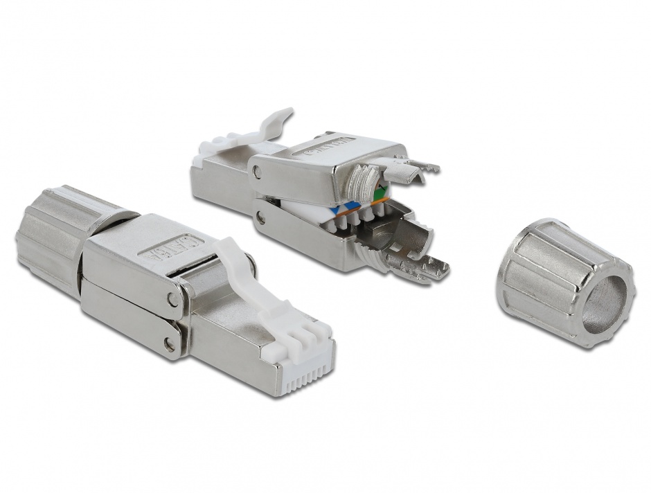 Conector RJ45 Cat.6A STP Tool-free Delock