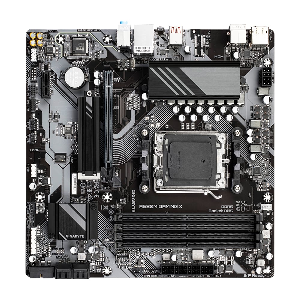 Placă Bază Gigabyte A620M GAMING X AX AM5 DDR5 mATX WiFi - imagine 6