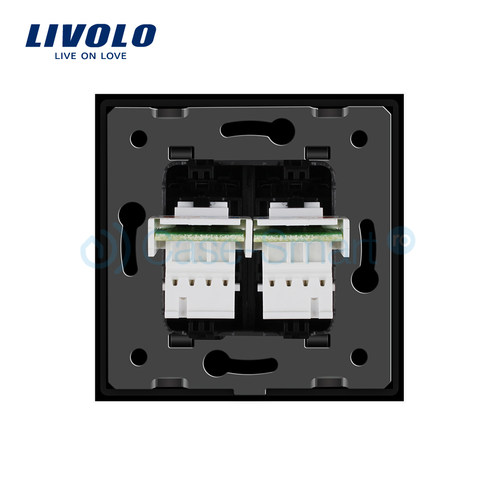 Priză Dublă Media Livolo cu Ramă Sticlă - imagine 8