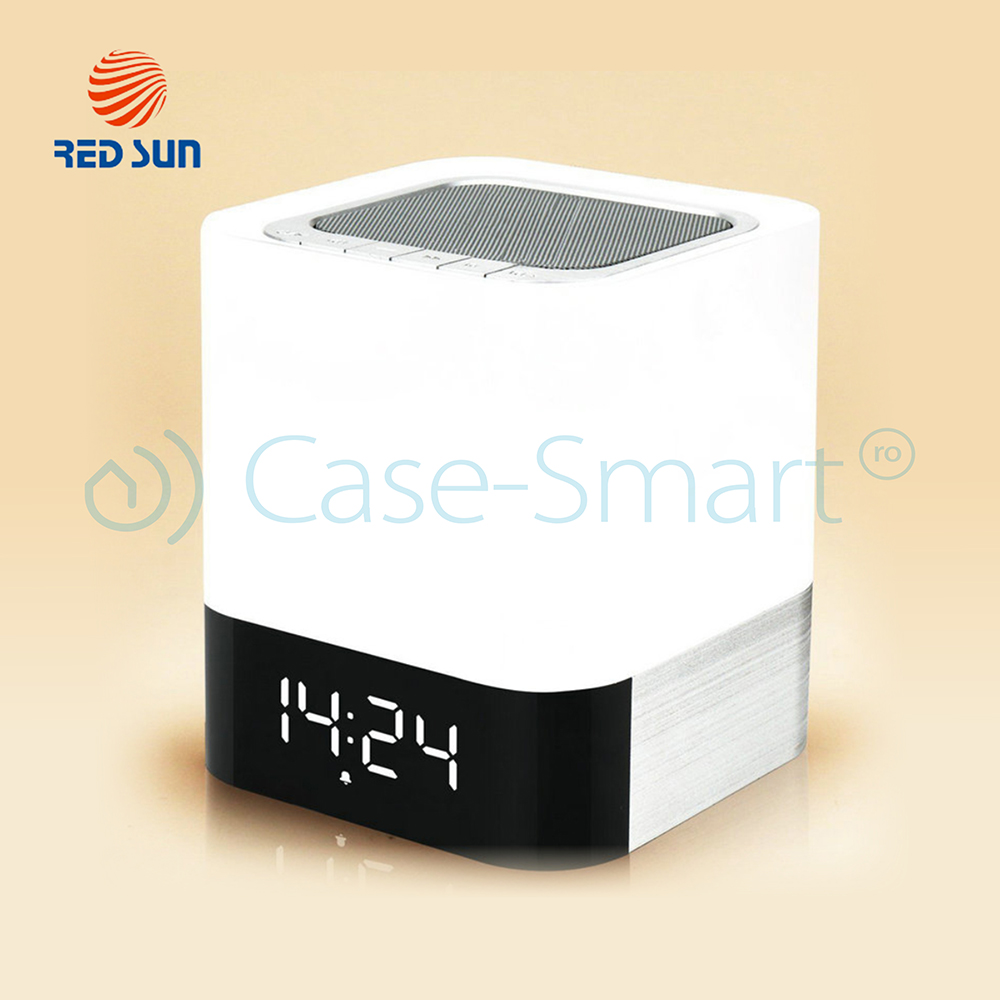 Boxa Portabila Red Sun DY-28 Bluetooth, Lampa si Ceas - imagine 2