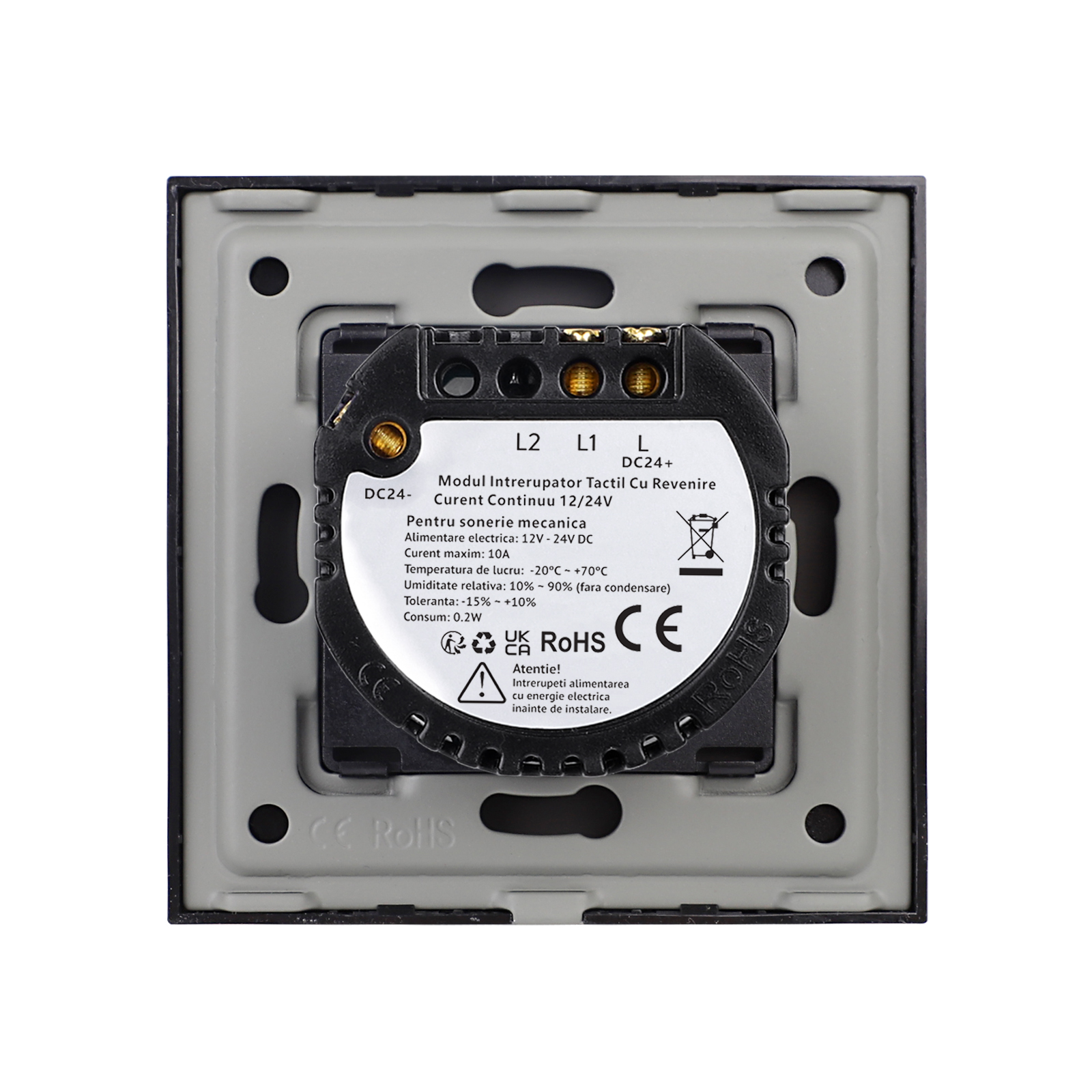 Intrerupator Touch Sticla 12/24V Revenire Curent Continuu LUXION - imagine 8