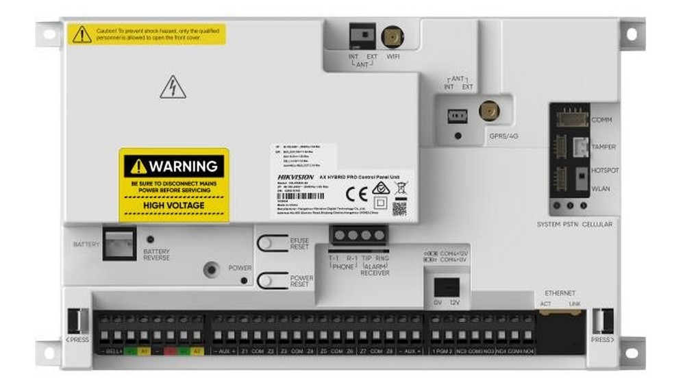 Centrală de alarmă hibridă Hikvision AX HYBRID PRO 96 zone