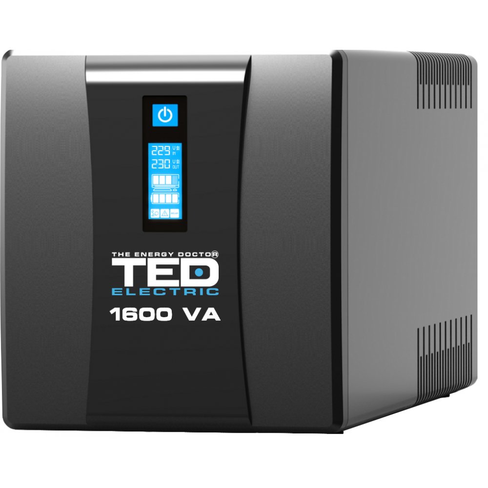 UPS TED Line Interactive 1600VA/900W, 4 x Schuko, AVR