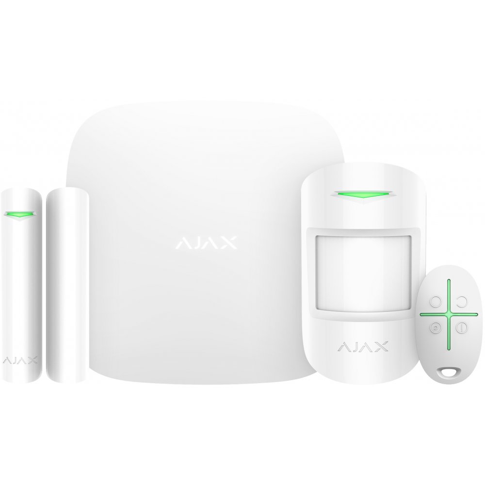 Kit Alarma Ajax StartKit, Wireless, Alb
