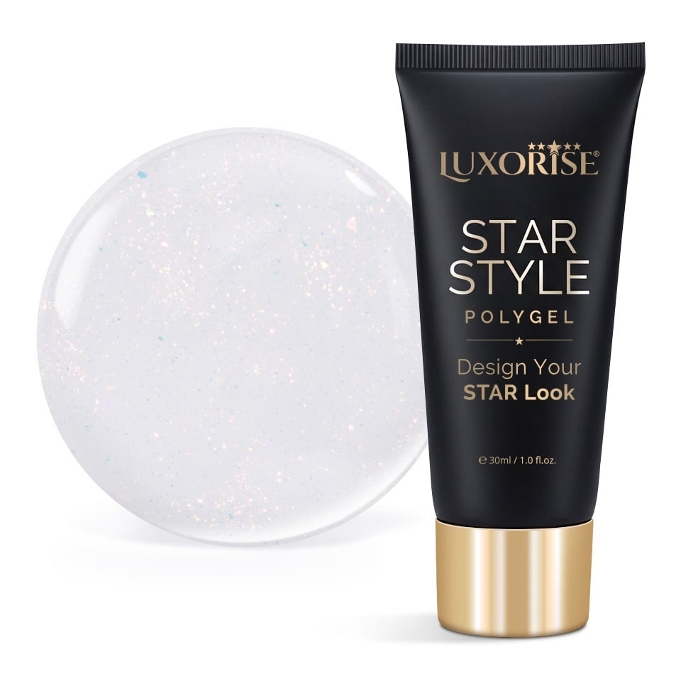 Polygel LUXORISE STAR STYLE - STAR ICON Collection, Pure Pearl, 30ml