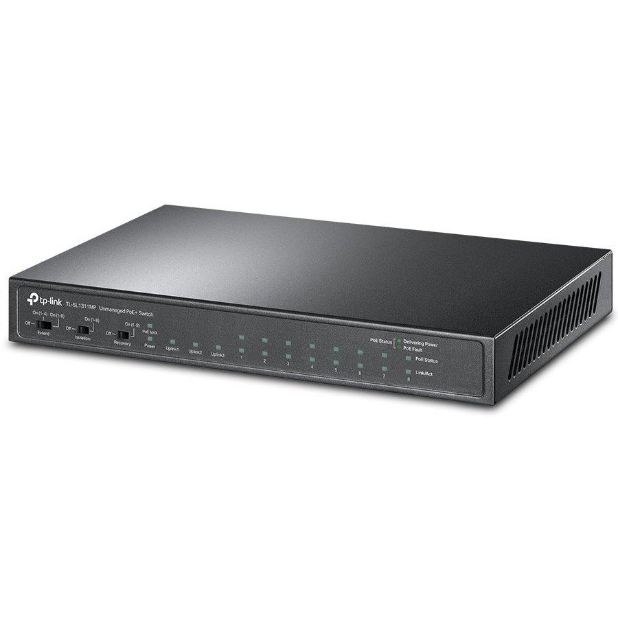 Switch TP-Link TL-SL1311MP 8 Porturi PoE+, 3 Gigabit