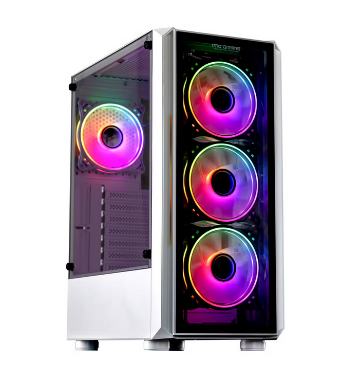Carcasa Gaming BASTION Mid Tower ARGB - 4 Ventilatoare RGB Incluse - imagine 3