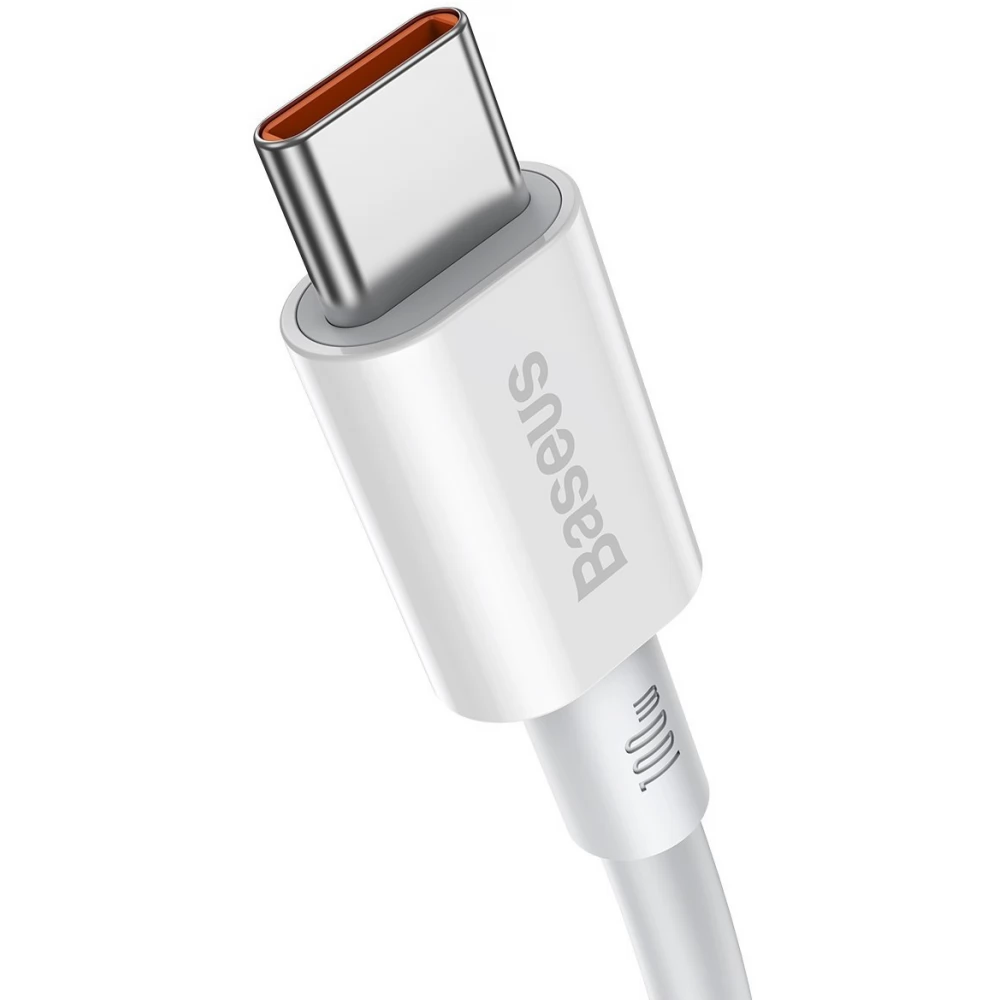 Cablu USB-C Baseus 66W Încărcare Rapidă, 1m, Alb - imagine 2