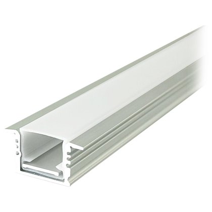Profil aluminiu banda LED 2M 17MM x 14MM Argintiu V-TAC