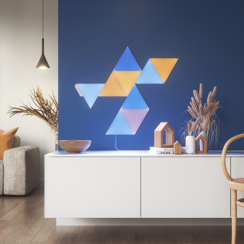 Kit 9 Panouri Nanoleaf Shapes RGBW + Senzor Muzică - imagine 6