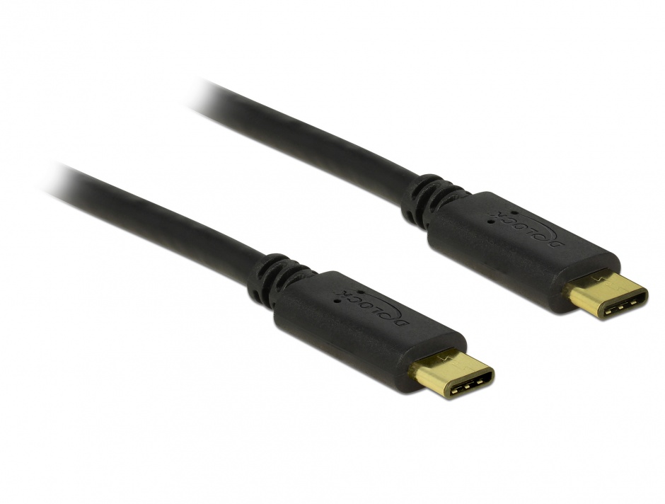 Cablu USB-C 3A 1m Negru Delock