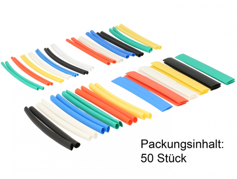 Set 50 Tuburi Termocontractabile Delock 86279