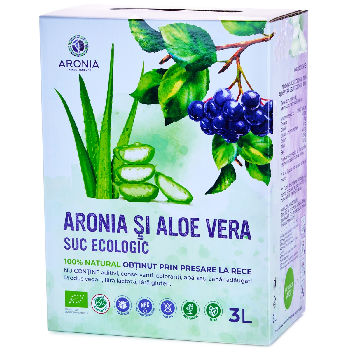 Suc Aronia și Aloe Vera 3L ECO | Aronia Charlottenburg