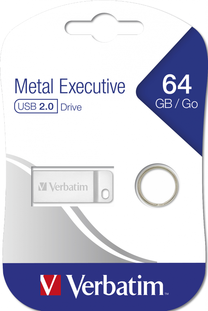 Memorie USB Verbatim Metal Executive 64GB Argintiu - imagine 2