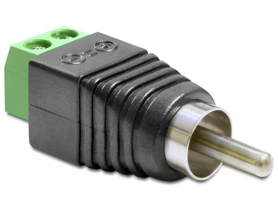Adaptor RCA Delock 2 pini la Bloc Terminal