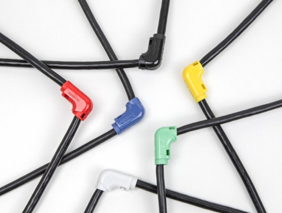 Set 12 Cleme Cablu 90° Delock 88129 - imagine 1