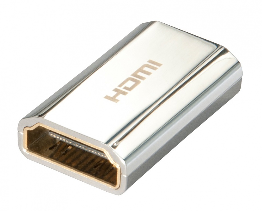 Adaptor HDMI CROMO M-M Lindy | Conectori Auriti 24K