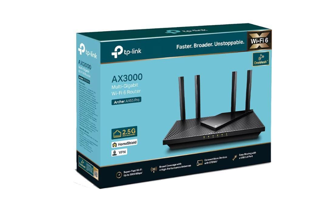 Router TP-Link Archer AX55 Pro AX3000 - Dual Band WiFi 6 - imagine 6