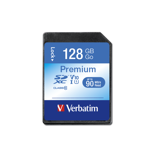 Card Memorie Verbatim 128GB SD Clasa 10 - Rapid și Sigur
