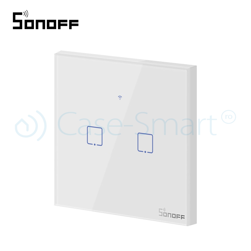 Sonoff T0EU2C - Intrerupator Dublu Touch Wi-Fi - imagine 3