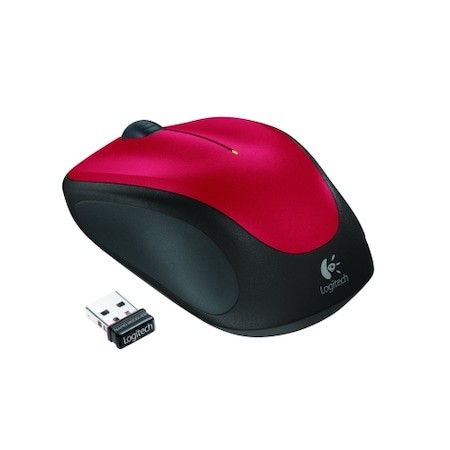 Mouse Wireless Logitech M235 Roșu - Confort și Precizie - imagine 2
