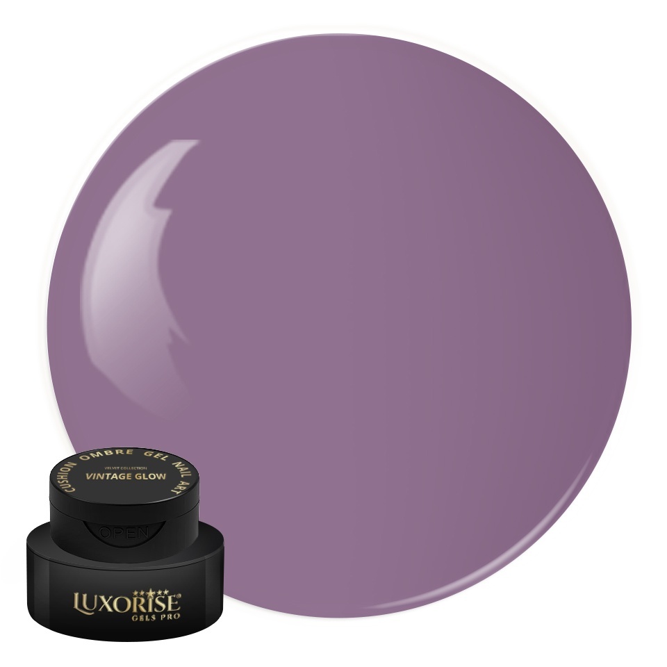Gel UV Nail Art Babyboomer LUXORISE Cushion Ombre Velvet - Vintage Glow, 2ml