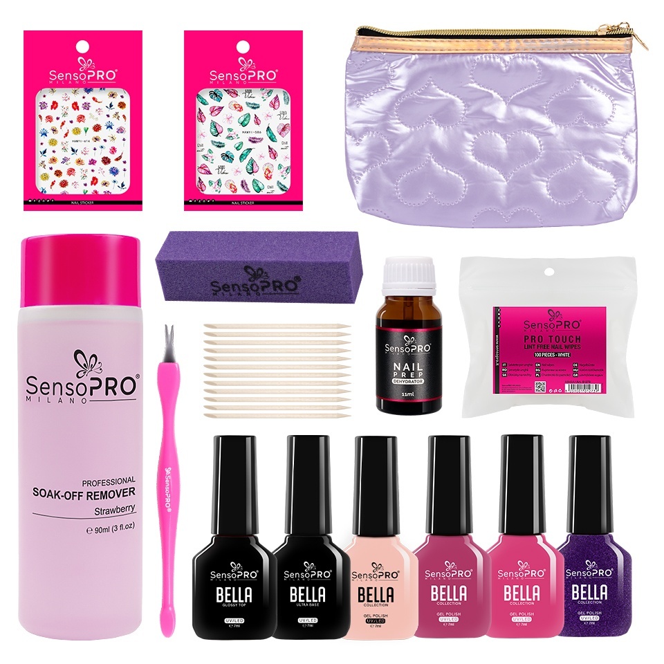 Kit Oja Semipermanenta SensoPRO + Lampa UV - imagine 2