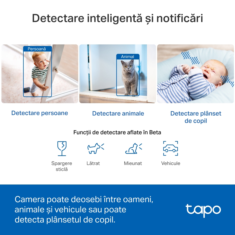 Cameră de supraveghere TP-LINK Tapo C230 Pan/Tilt Wi-Fi 3K 5MP - imagine 7