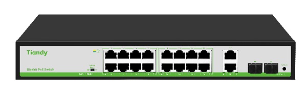 Switch PoE Tiandy 16 Porturi 180W Gigabit