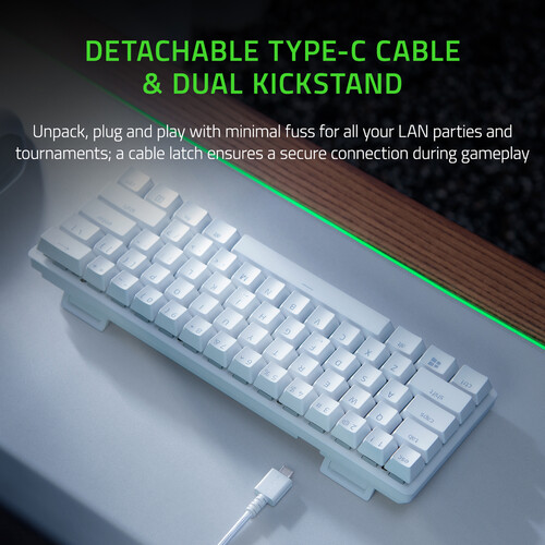 Tastatură Gaming Razer Huntsman Mini Switch Optic Purple Alb - imagine 4