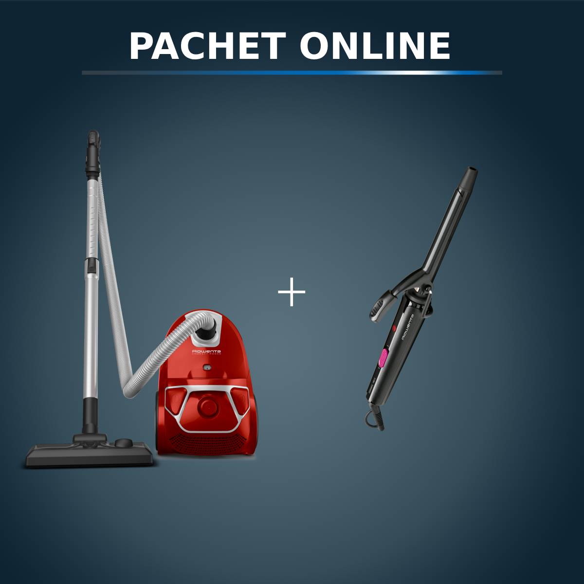 Rowenta Pachet Promo Aspirator + Ondulator
