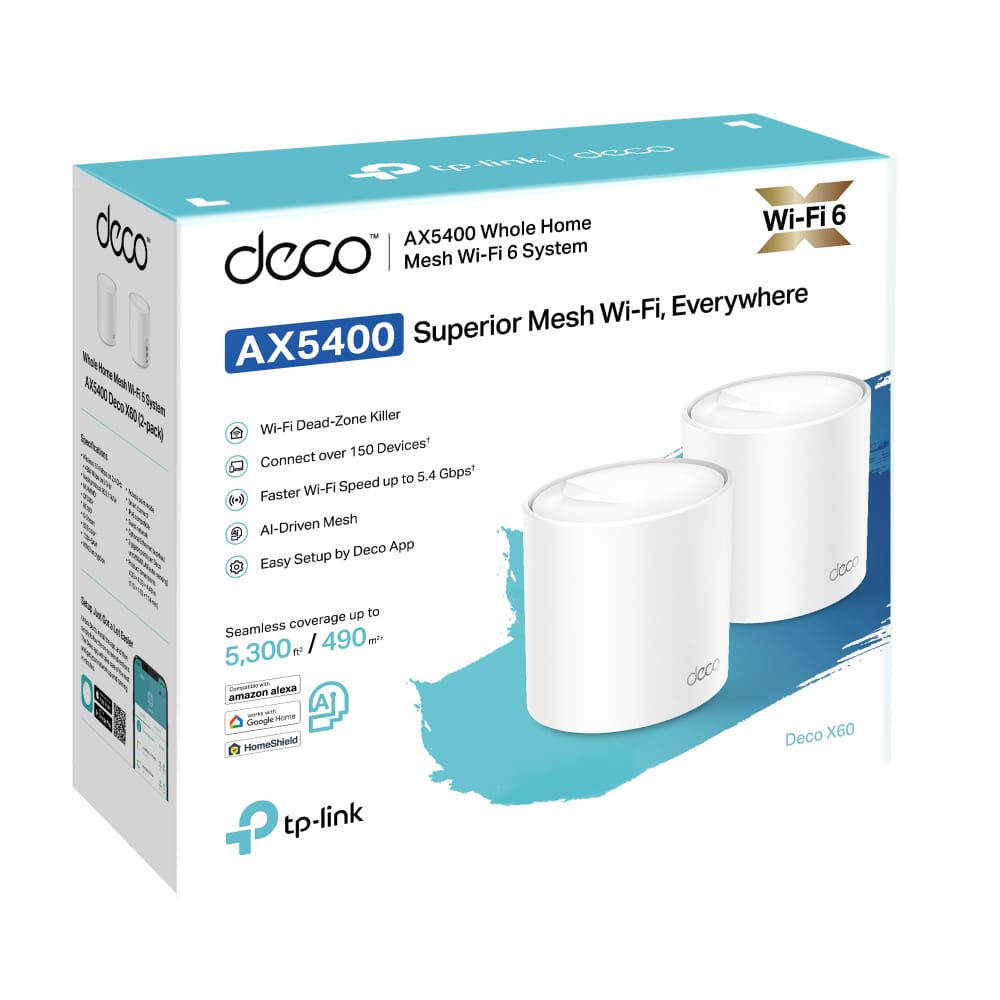 Sistem Mesh TP-LINK Deco X60 AX3000 2-pack - Wi-Fi 6 - imagine 15