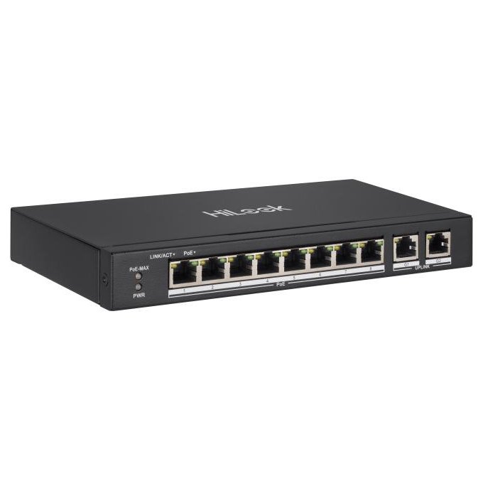 Switch PoE HiLook 8 Porturi, 60W, Hikvision