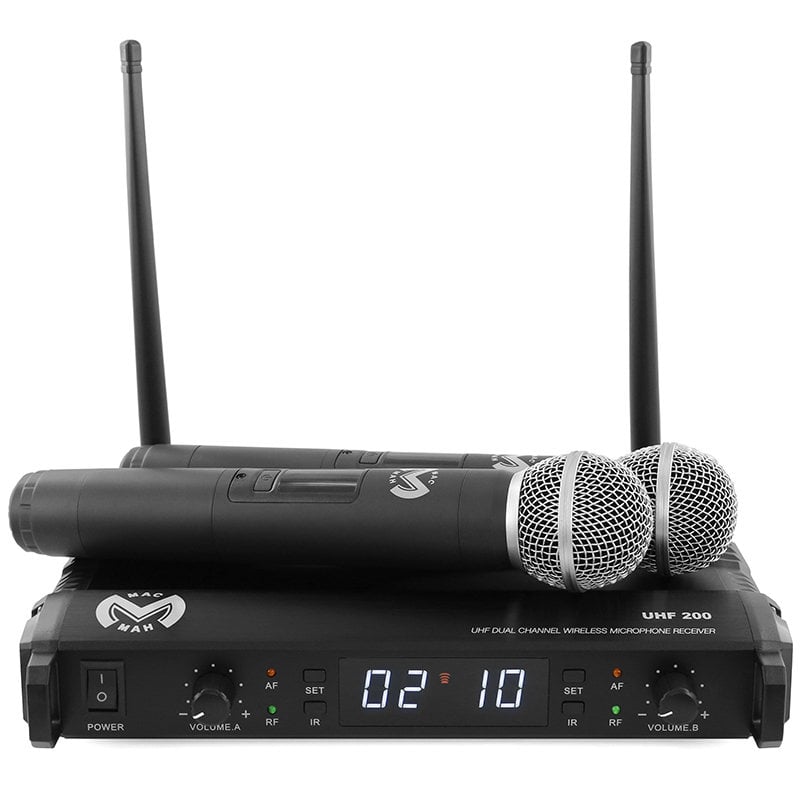 Ibiza UHF 200M - 2 Microfoane Wireless
