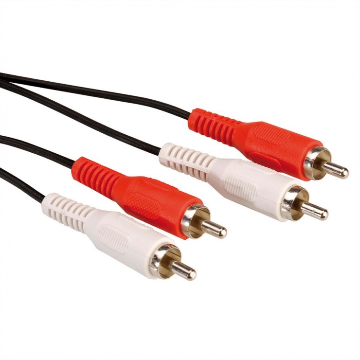 Cablu 2 x RCA T-T 10m Value | Conexiune Audio