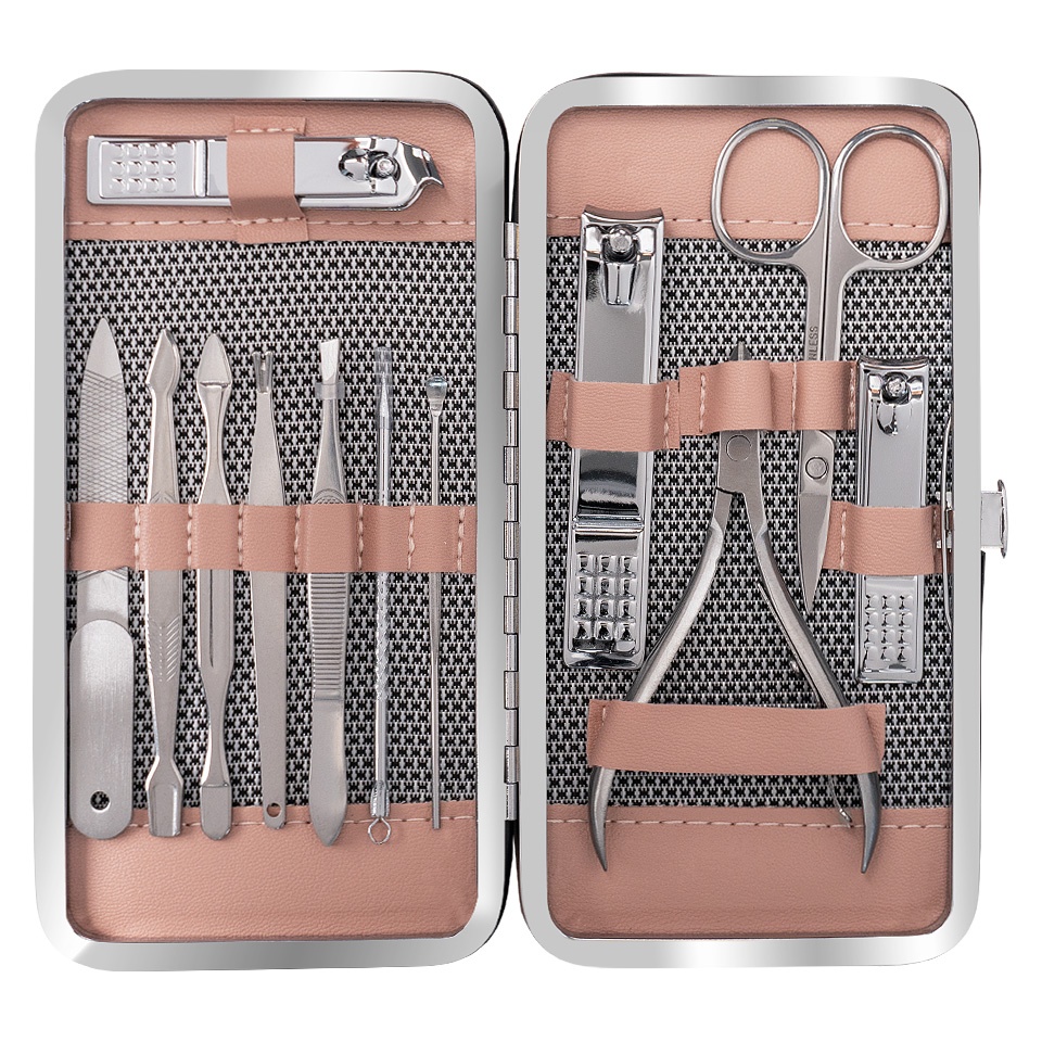 Trusa Manichiura SensoPRO 12 piese Powder Pink