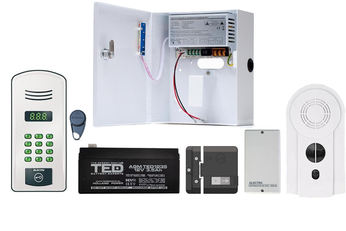 Kit Interfon 20 Apartamente Electra - Securitate Maximă