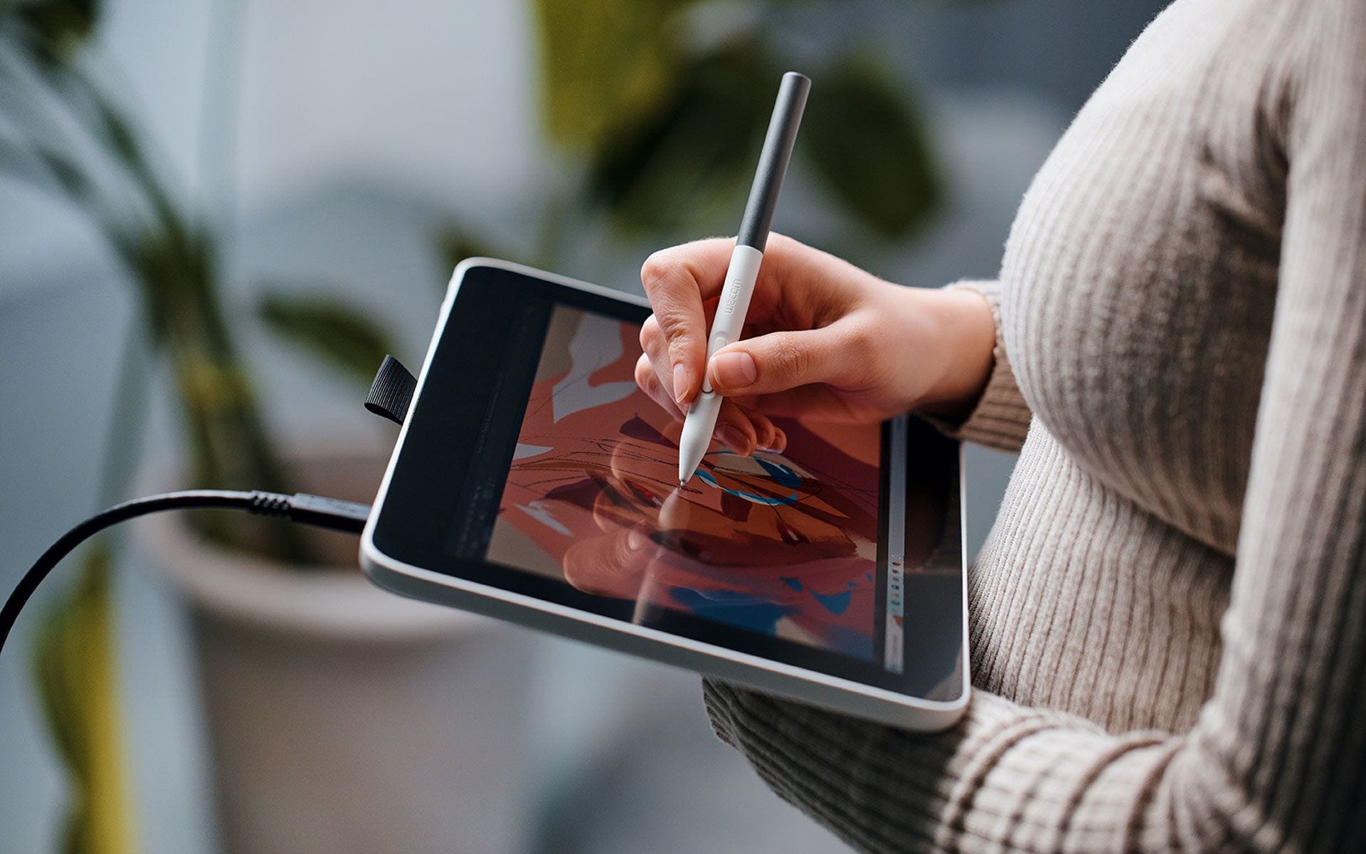 Tableta Grafica Wacom One 13 Touch - Display Full HD Interactiv - imagine 7