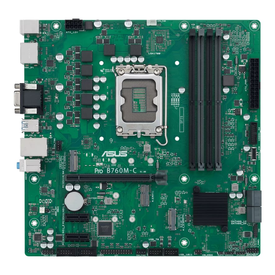 Placă de bază ASUS PRO B760M-C-CSM DDR5 LGA1700 Profesională - imagine 6