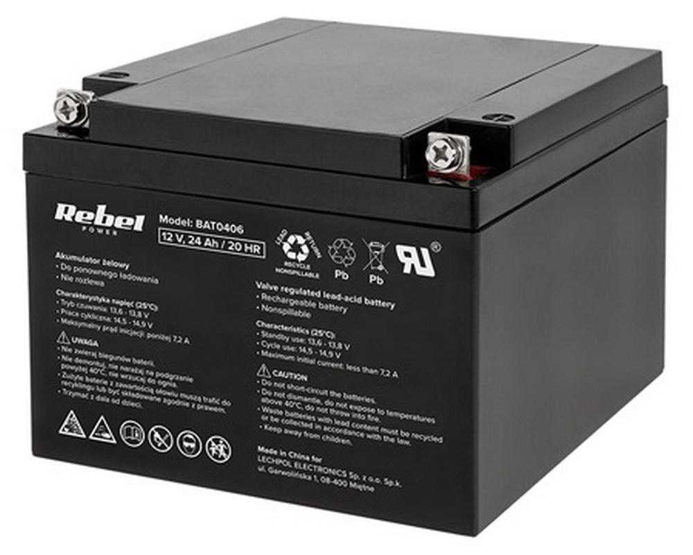 Acumulator Rebel 12V 24AH, Sursă de Energie Fiabilă