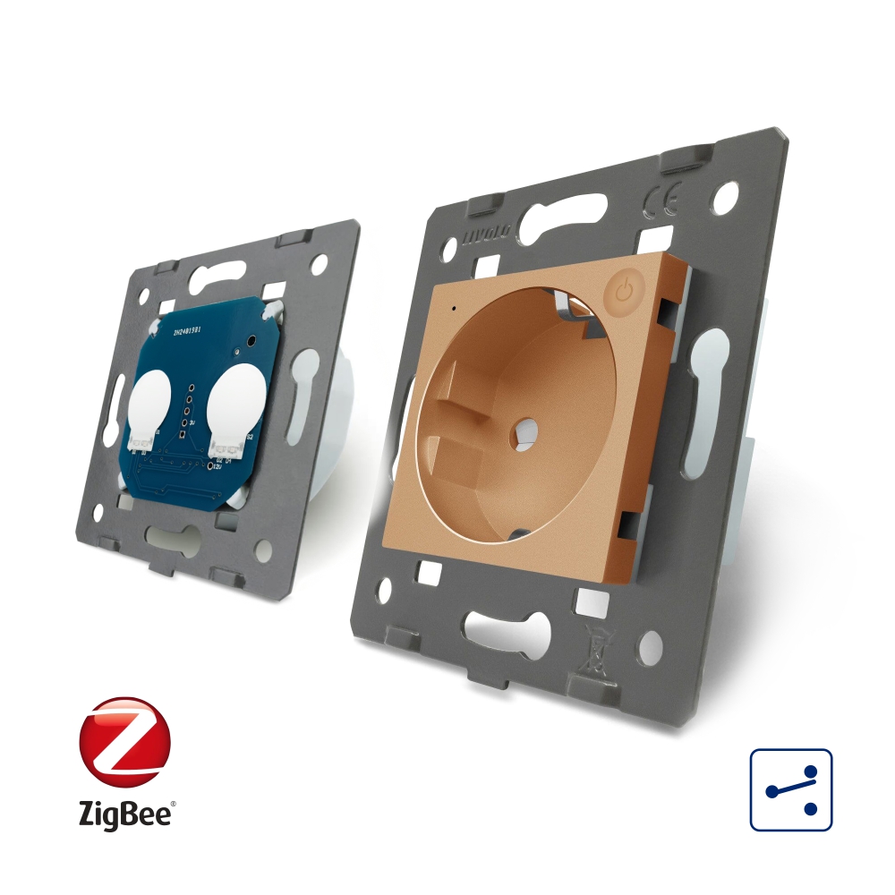 Intrerupator Dublu ZigBee + Priza Livolo, Smart - imagine 12