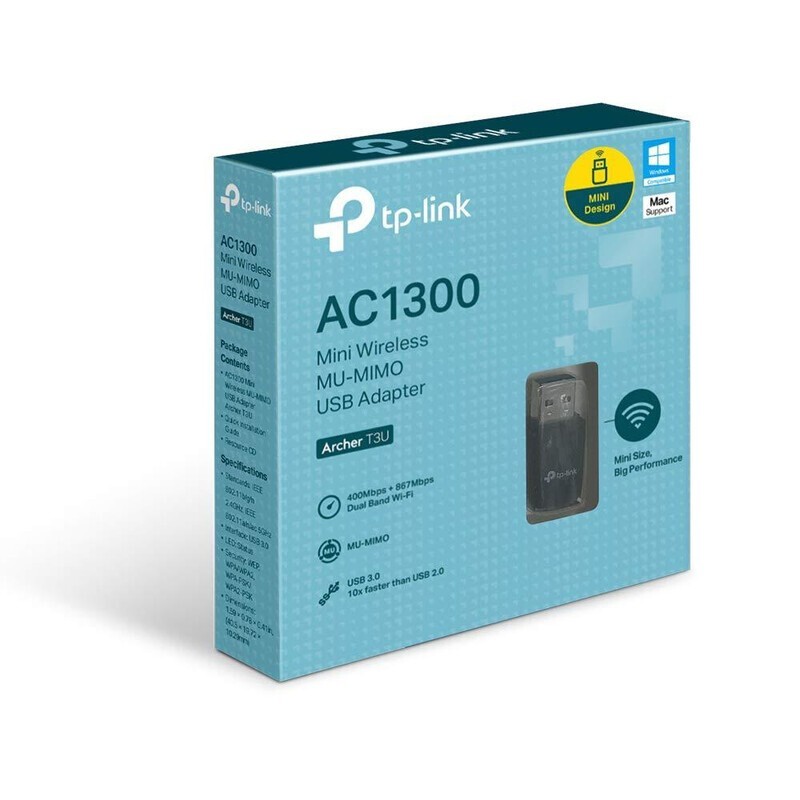Adaptor Wireless USB TP-LINK Archer T3U AC1300 Dual-Band - imagine 2