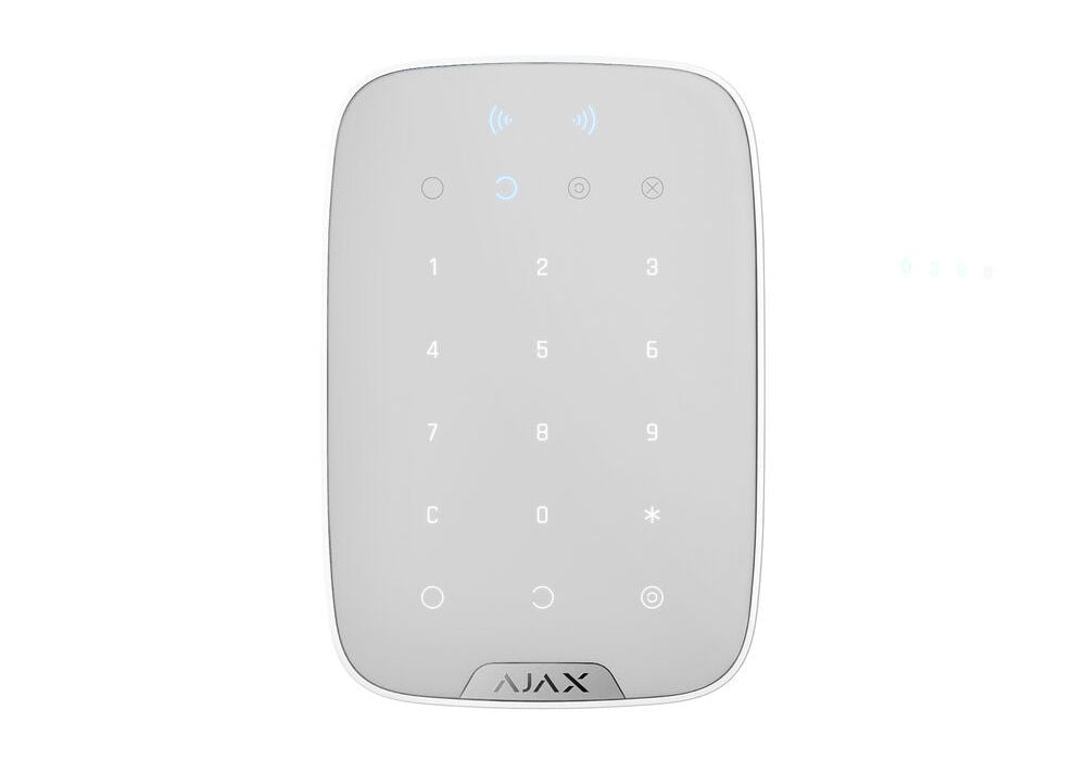 Ajax Keypad Plus White - Tastatură wireless alarmă
