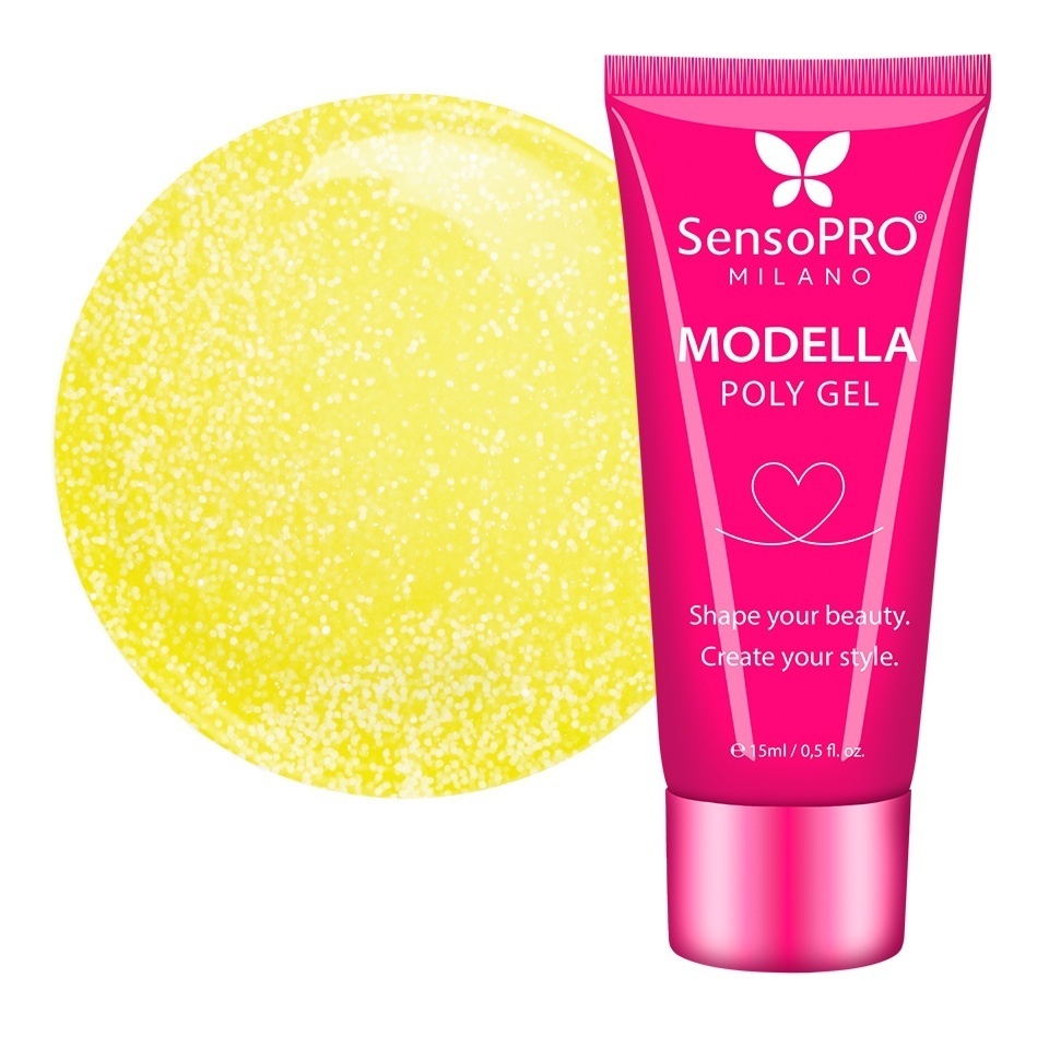 Polygel MODELLA SensoPRO Milano - Solar Glow, 15ml