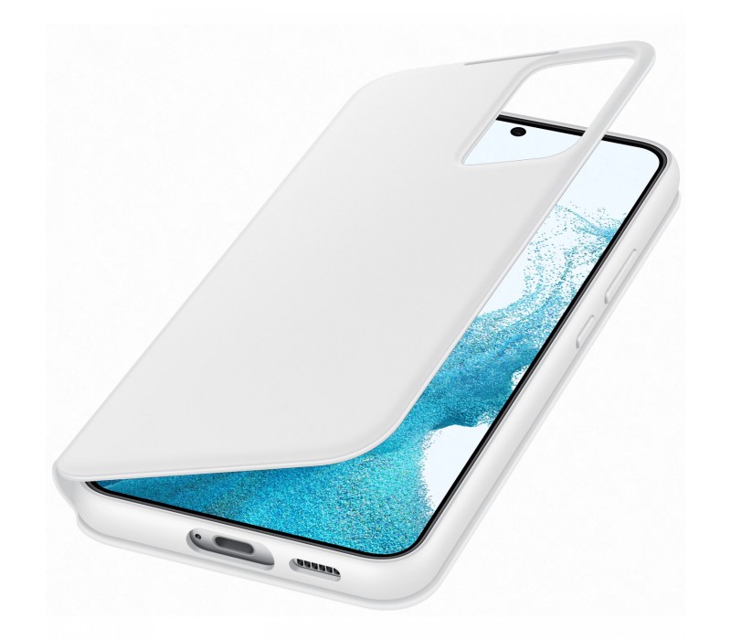 Husă Samsung Galaxy S22 Plus Smart Clear View Alb - imagine 4