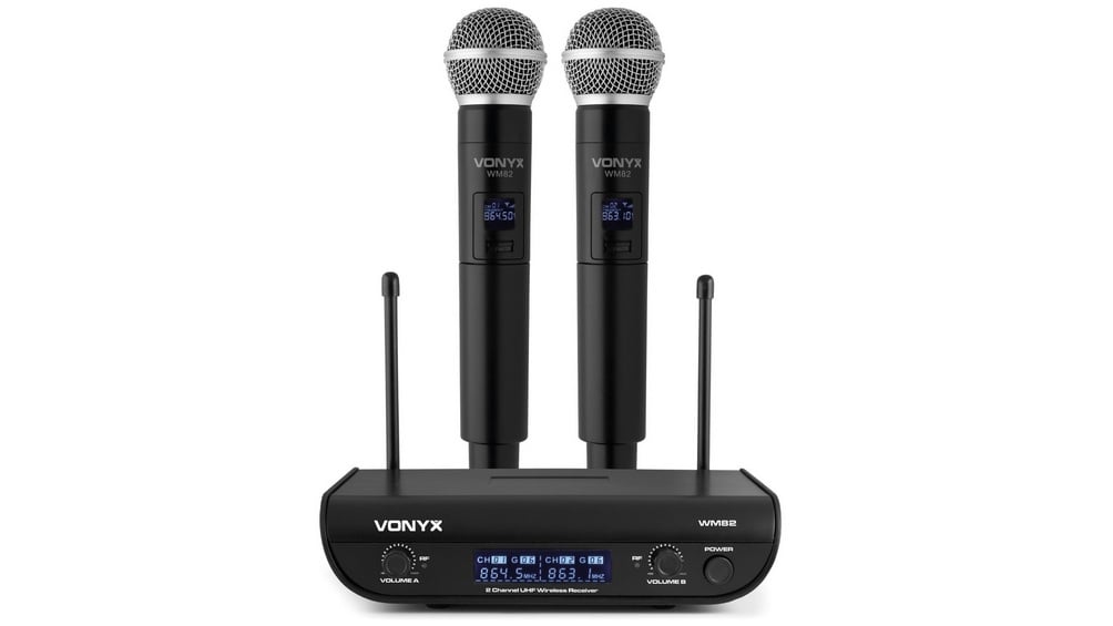 Vonyx WM82: Set 2 Microfoane Wireless Profesionale